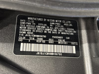 2022 Nissan Rogue Sport SL W/Premium Package