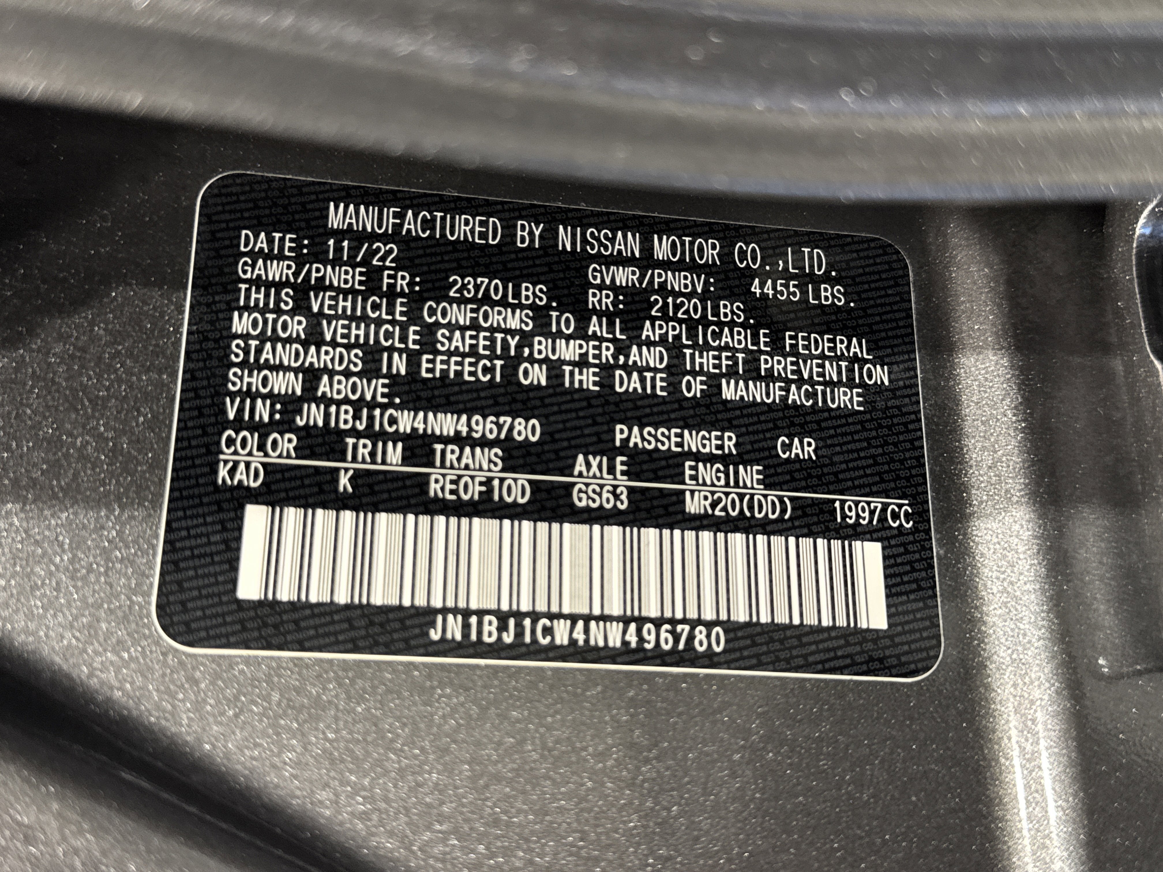 2022 Nissan Rogue Sport SL W/Premium Package