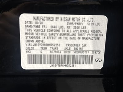 2021 INFINITI Q50 3.0t LUXE