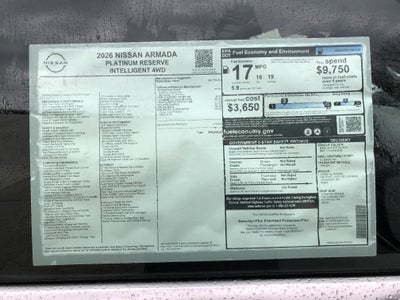 2026 Nissan Armada Platinum Reserve