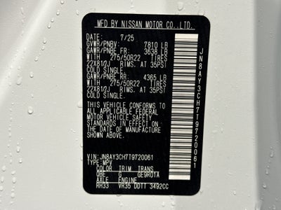 2026 Nissan Armada Platinum Reserve