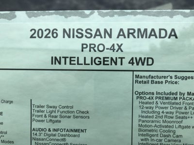 2026 Nissan Armada PRO-4X