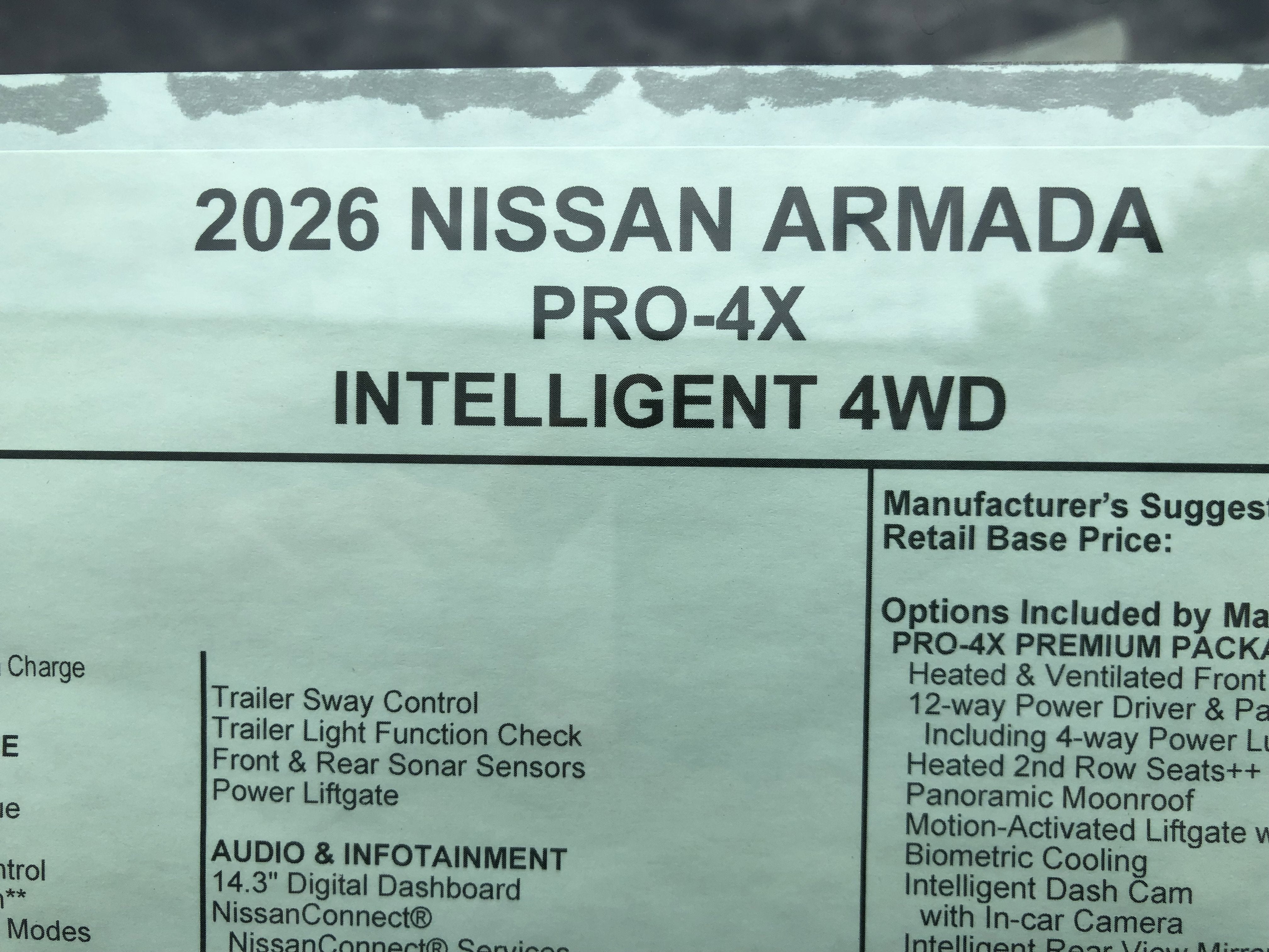 2026 Nissan Armada PRO-4X
