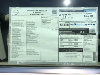 2026 Nissan Armada Platinum