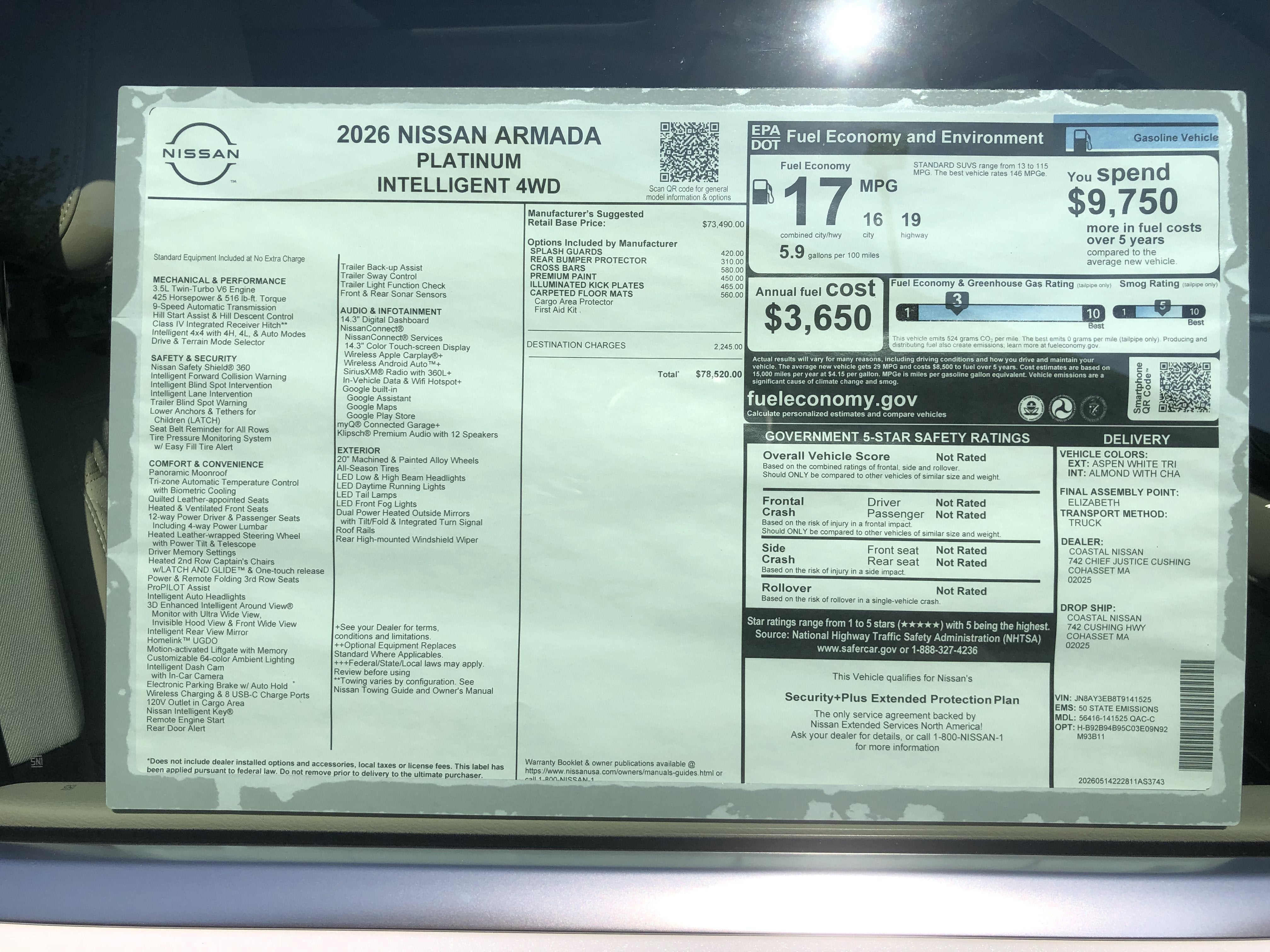 2026 Nissan Armada Platinum