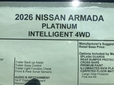 2026 Nissan Armada Platinum