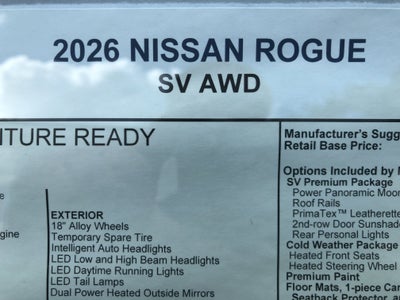 2026 Nissan Rogue SV