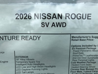 2026 Nissan Rogue SV