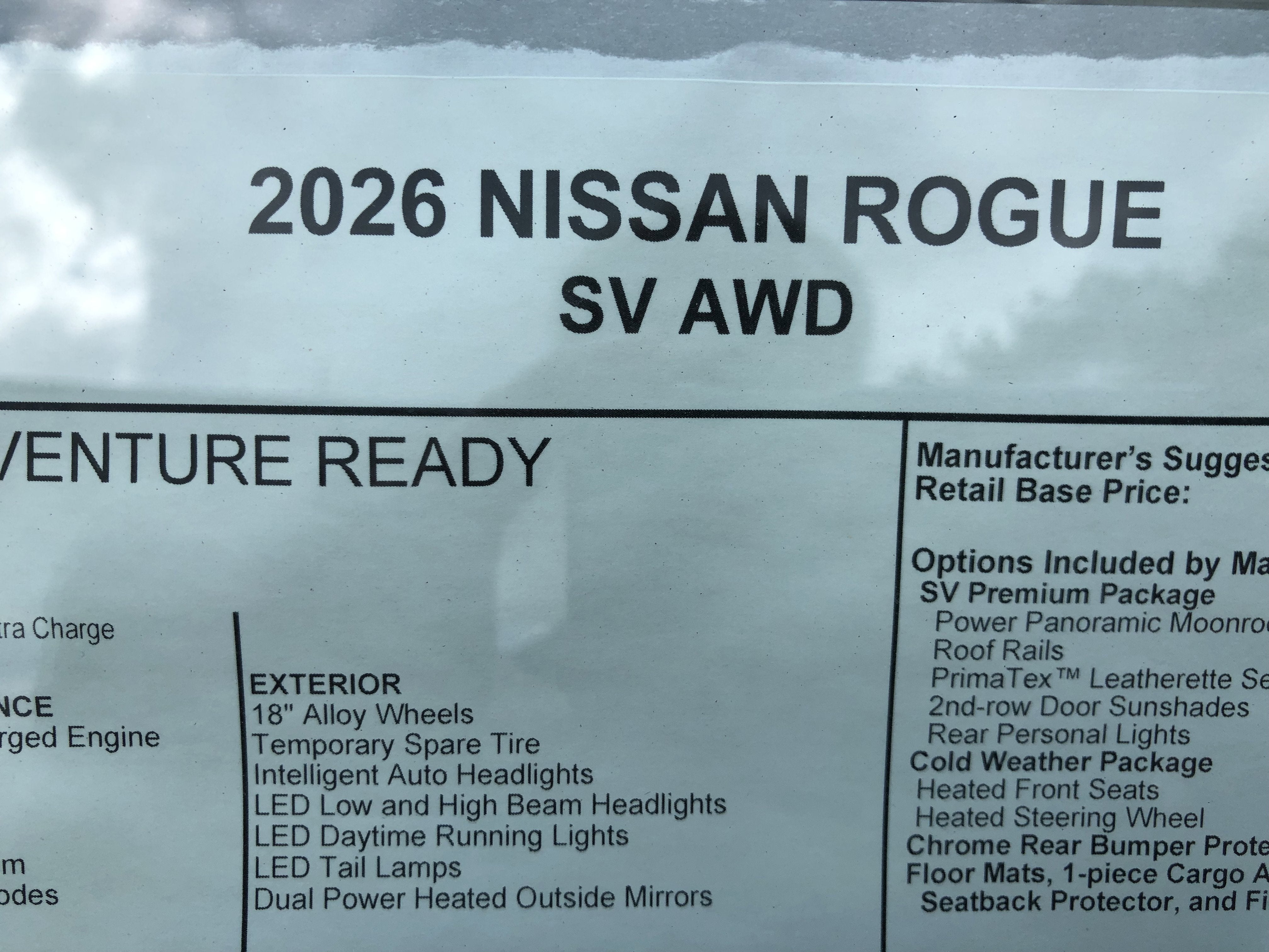 2026 Nissan Rogue SV