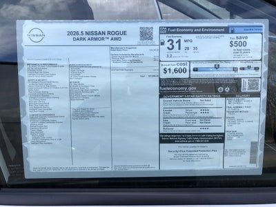 2026 Nissan Rogue Dark Armor