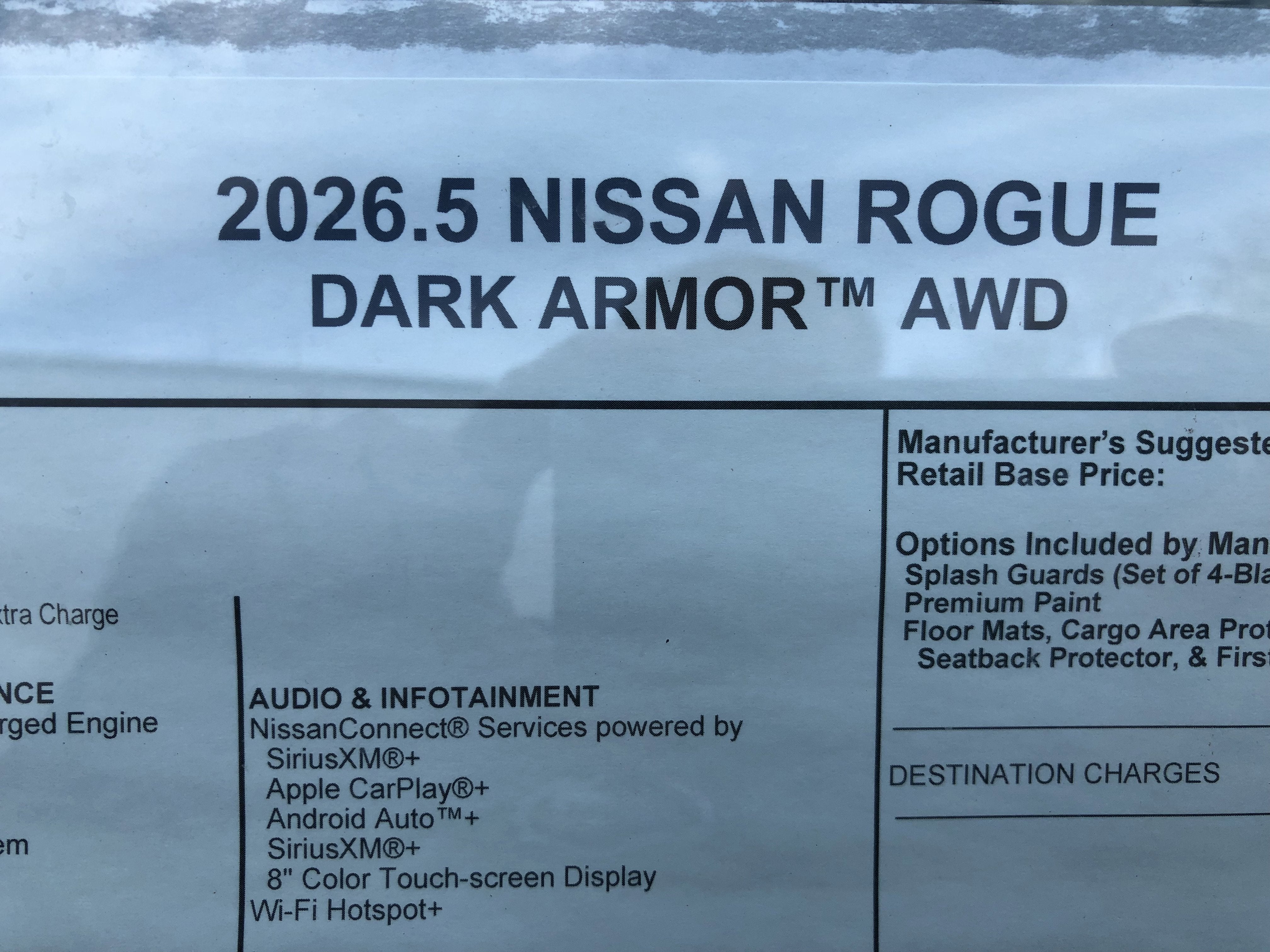 2026 Nissan Rogue Dark Armor