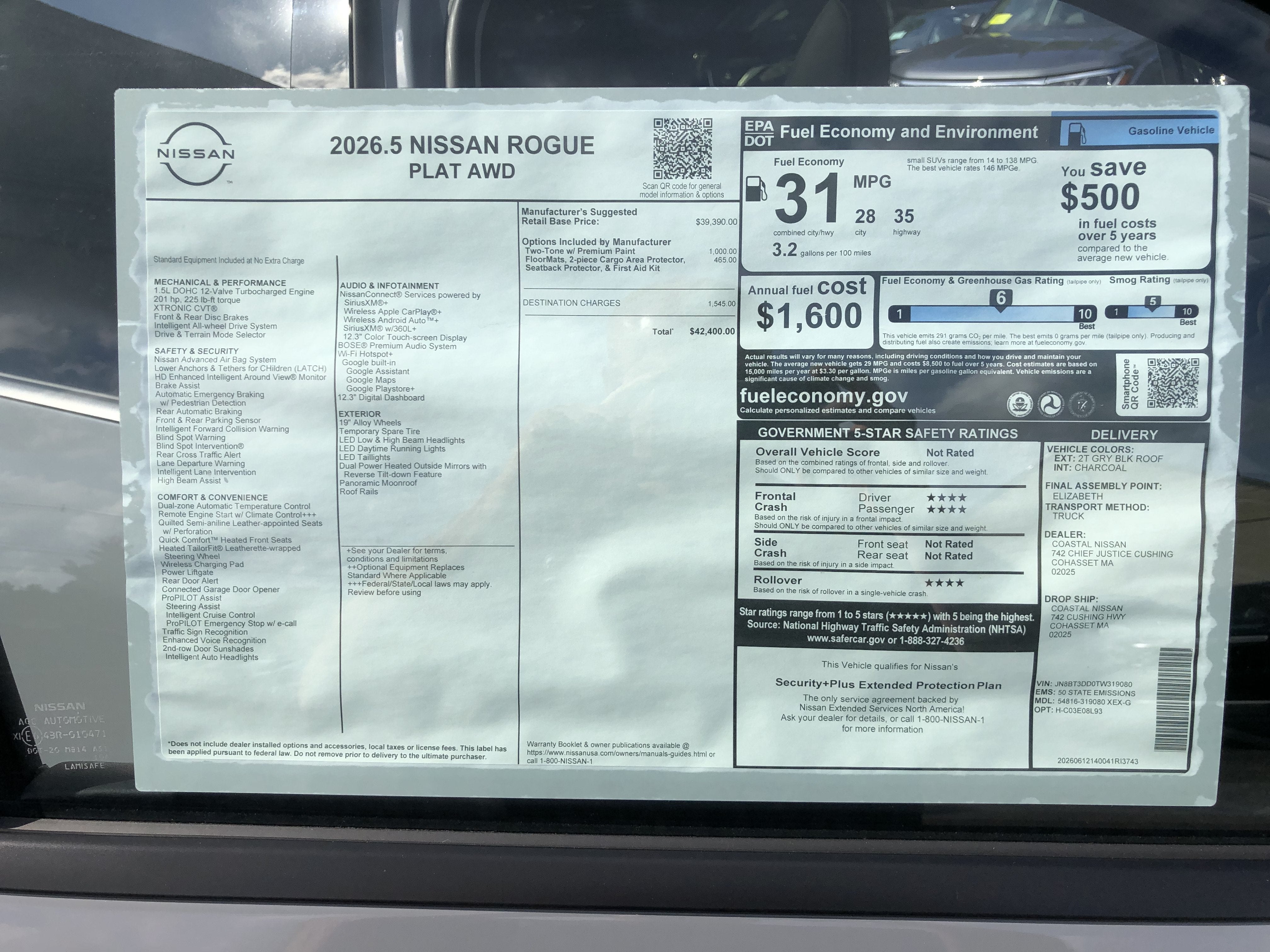 2026 Nissan Rogue Platinum