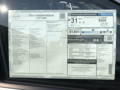 2026 Nissan Rogue Platinum