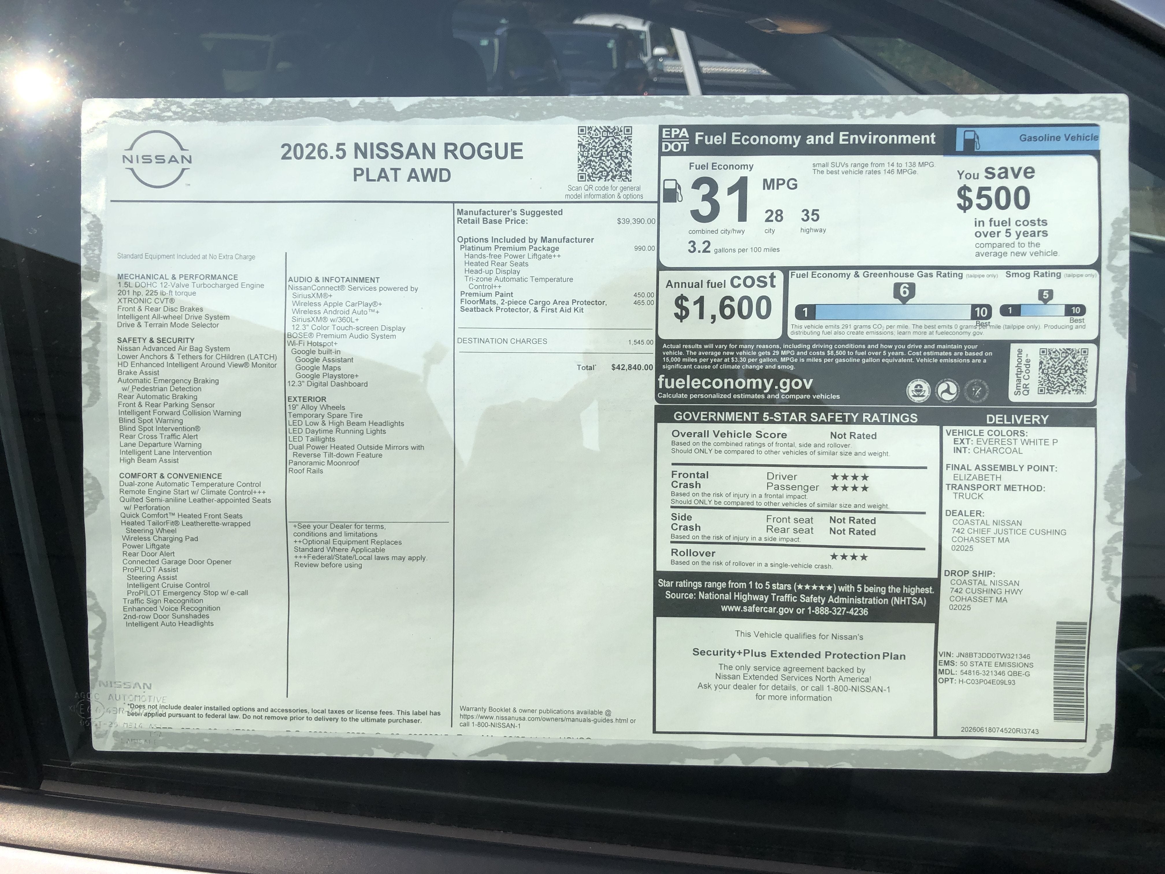 2026 Nissan Rogue Platinum