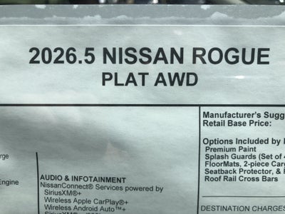 2026 Nissan Rogue Platinum