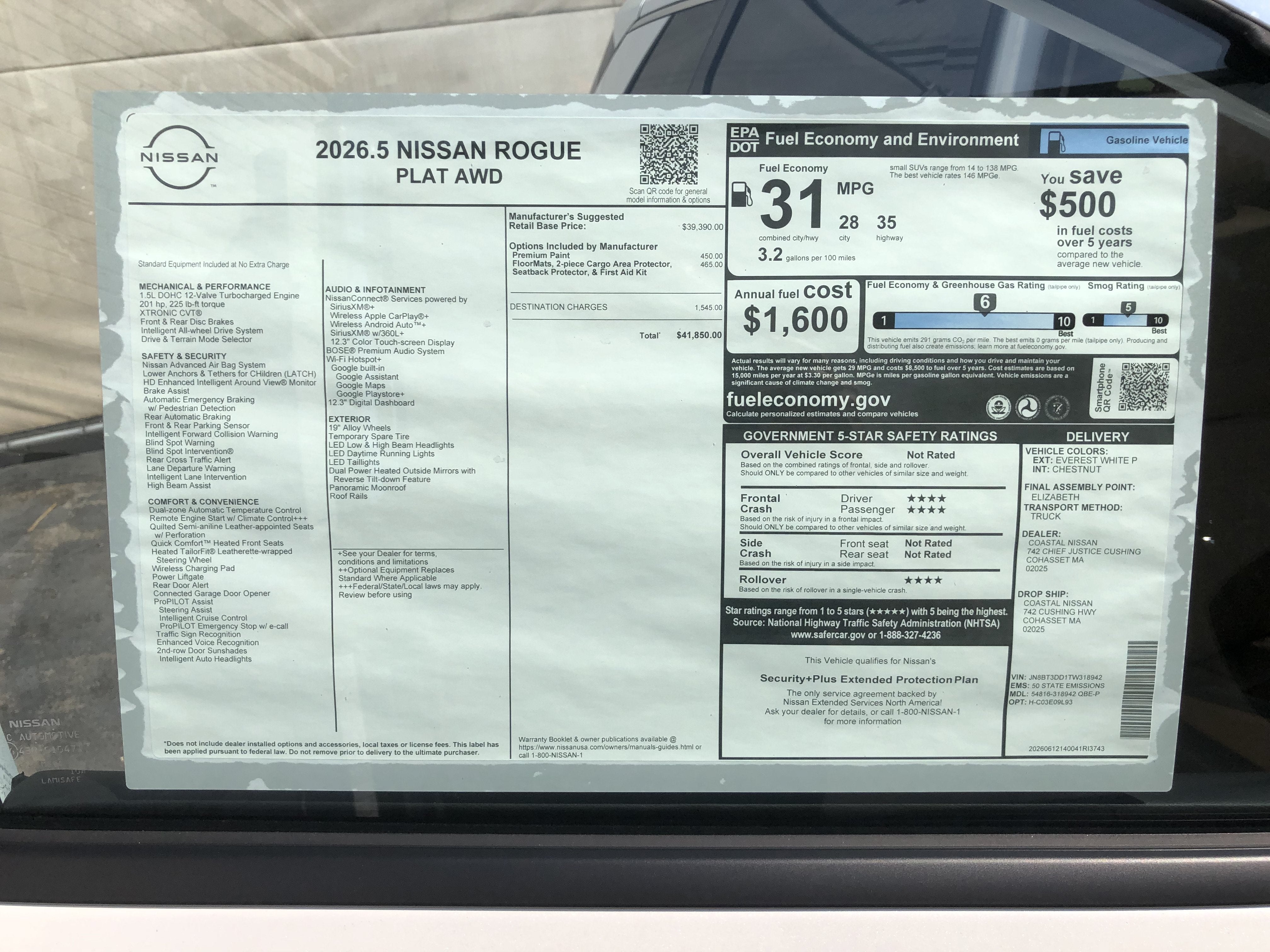 2026 Nissan Rogue Platinum