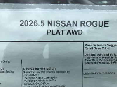 2026 Nissan Rogue Platinum