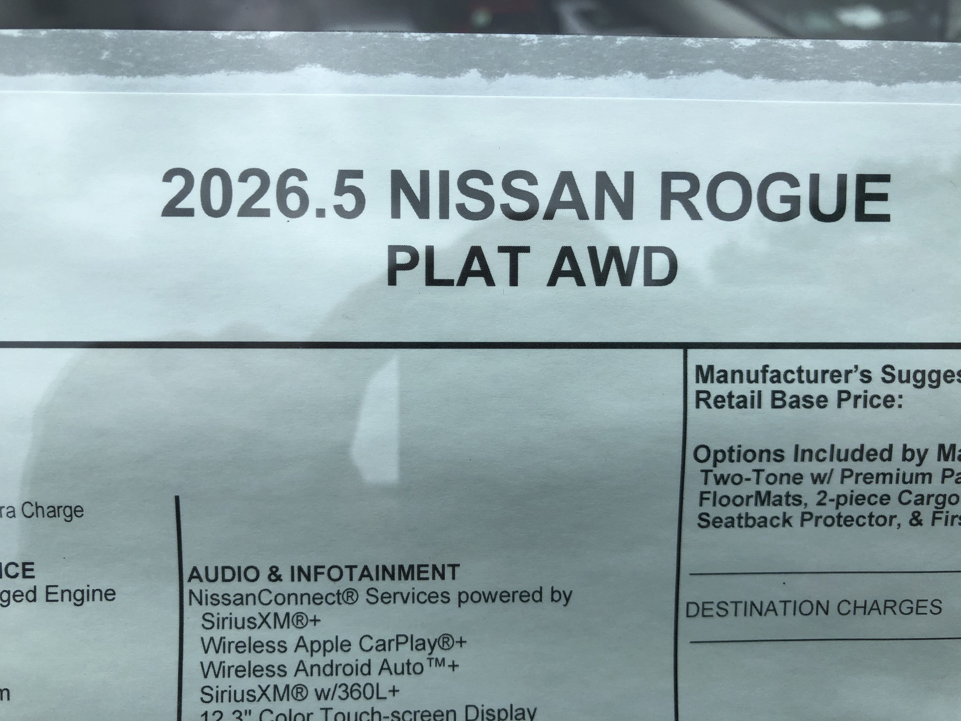 2026 Nissan Rogue Platinum