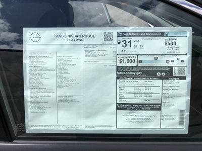 2026 Nissan Rogue Platinum
