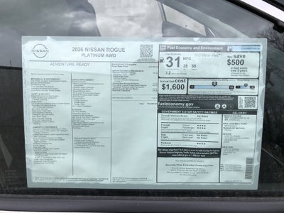 2026 Nissan Rogue Platinum