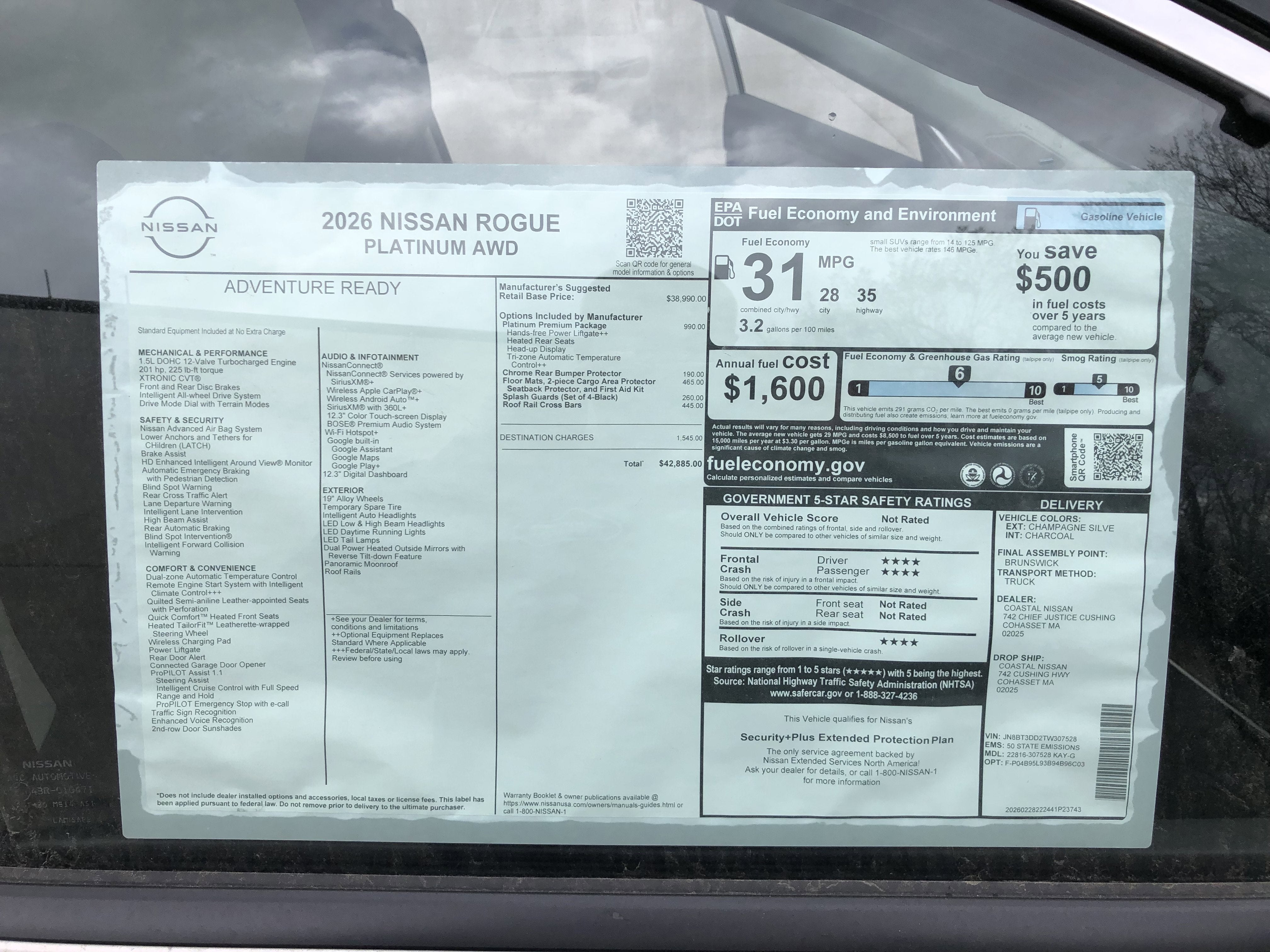 2026 Nissan Rogue Platinum