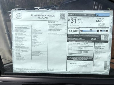 2026 Nissan Rogue Platinum