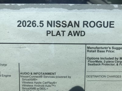 2026 Nissan Rogue Platinum