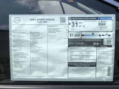 2026 Nissan Rogue Platinum