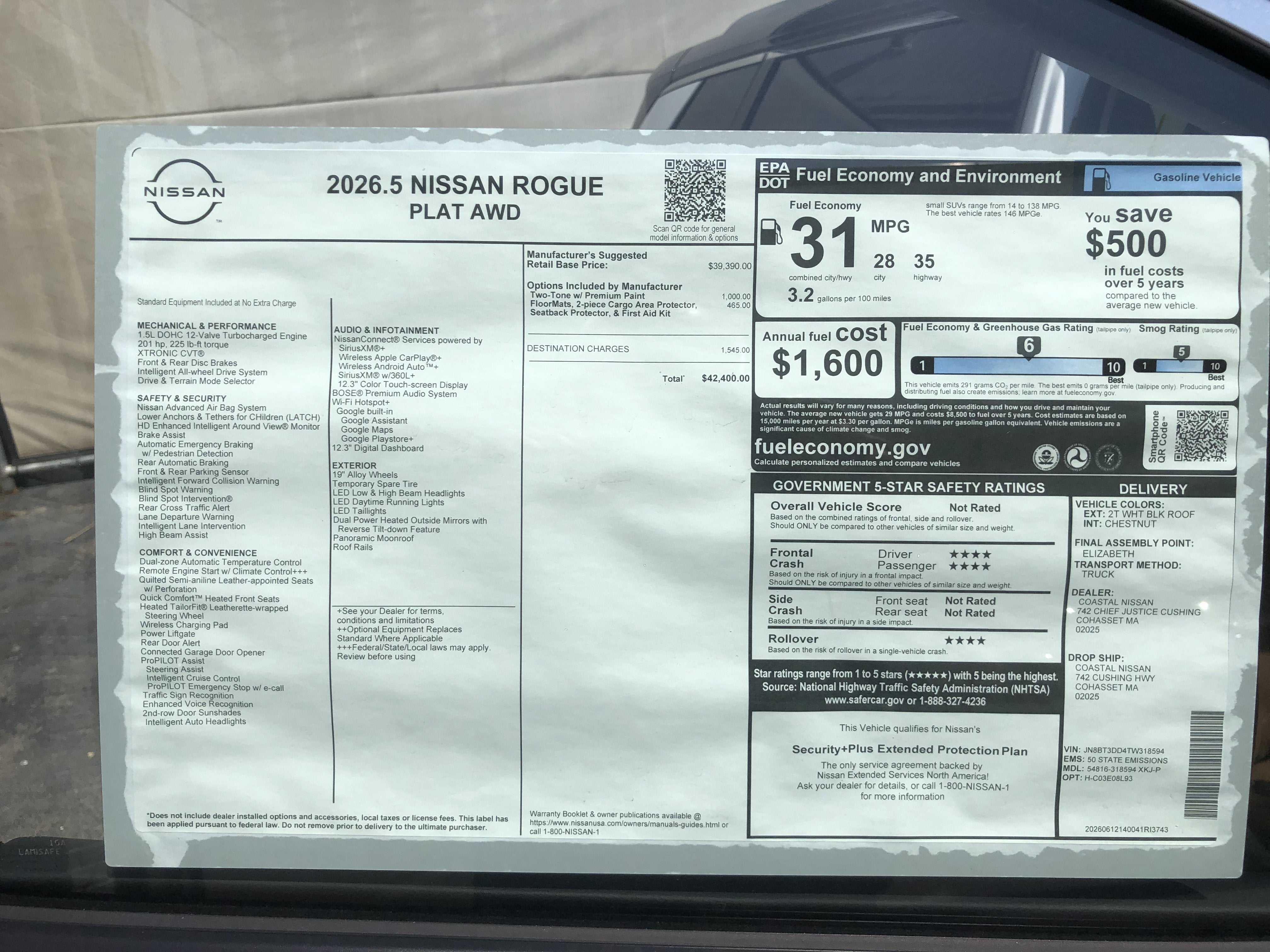 2026 Nissan Rogue Platinum