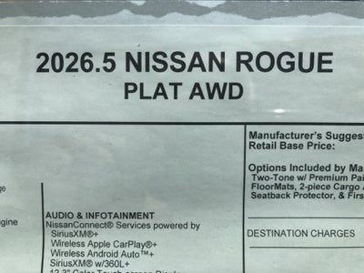 2026 Nissan Rogue Platinum
