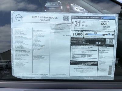 2026 Nissan Rogue Platinum