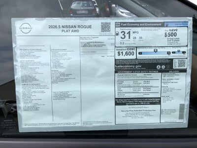 2026 Nissan Rogue Platinum
