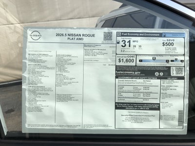 2026 Nissan Rogue Platinum
