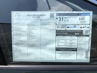 2026 Nissan Rogue Platinum