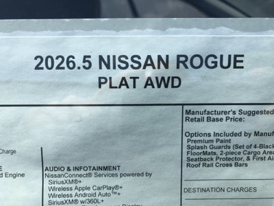 2026 Nissan Rogue Platinum