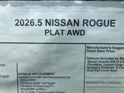 2026 Nissan Rogue Platinum