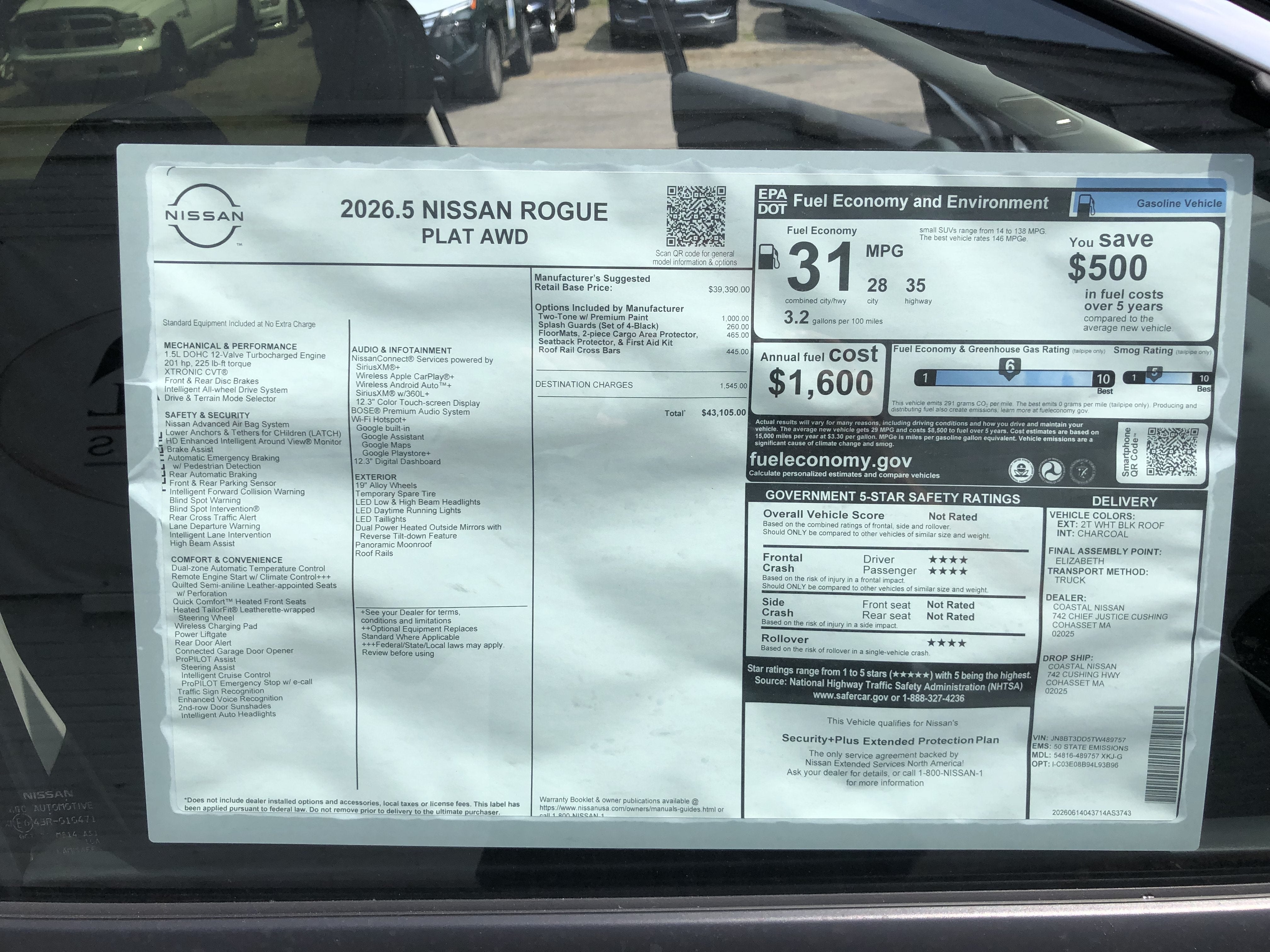 2026 Nissan Rogue Platinum