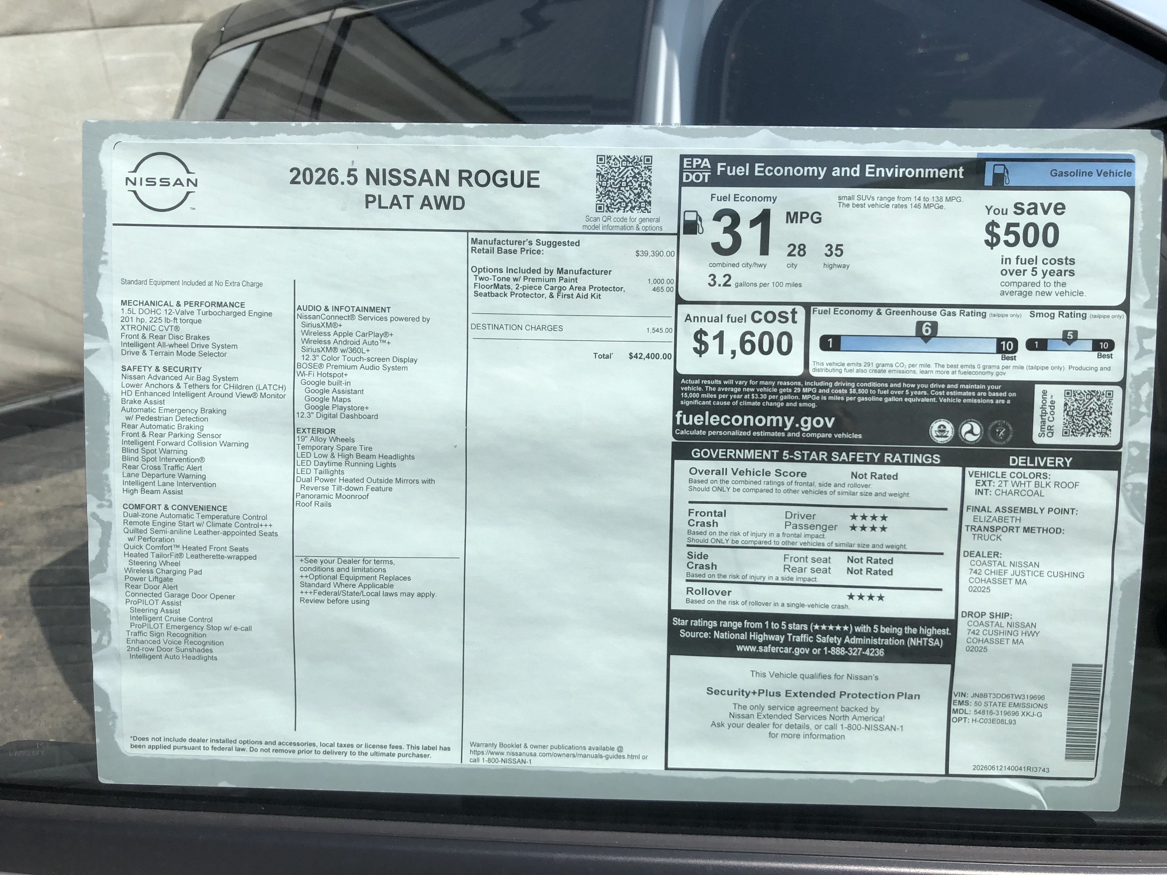 2026 Nissan Rogue Platinum