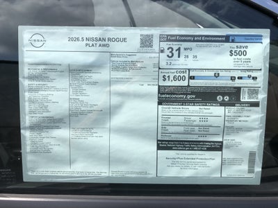 2026 Nissan Rogue Platinum