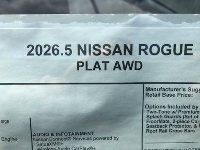 2026 Nissan Rogue Platinum