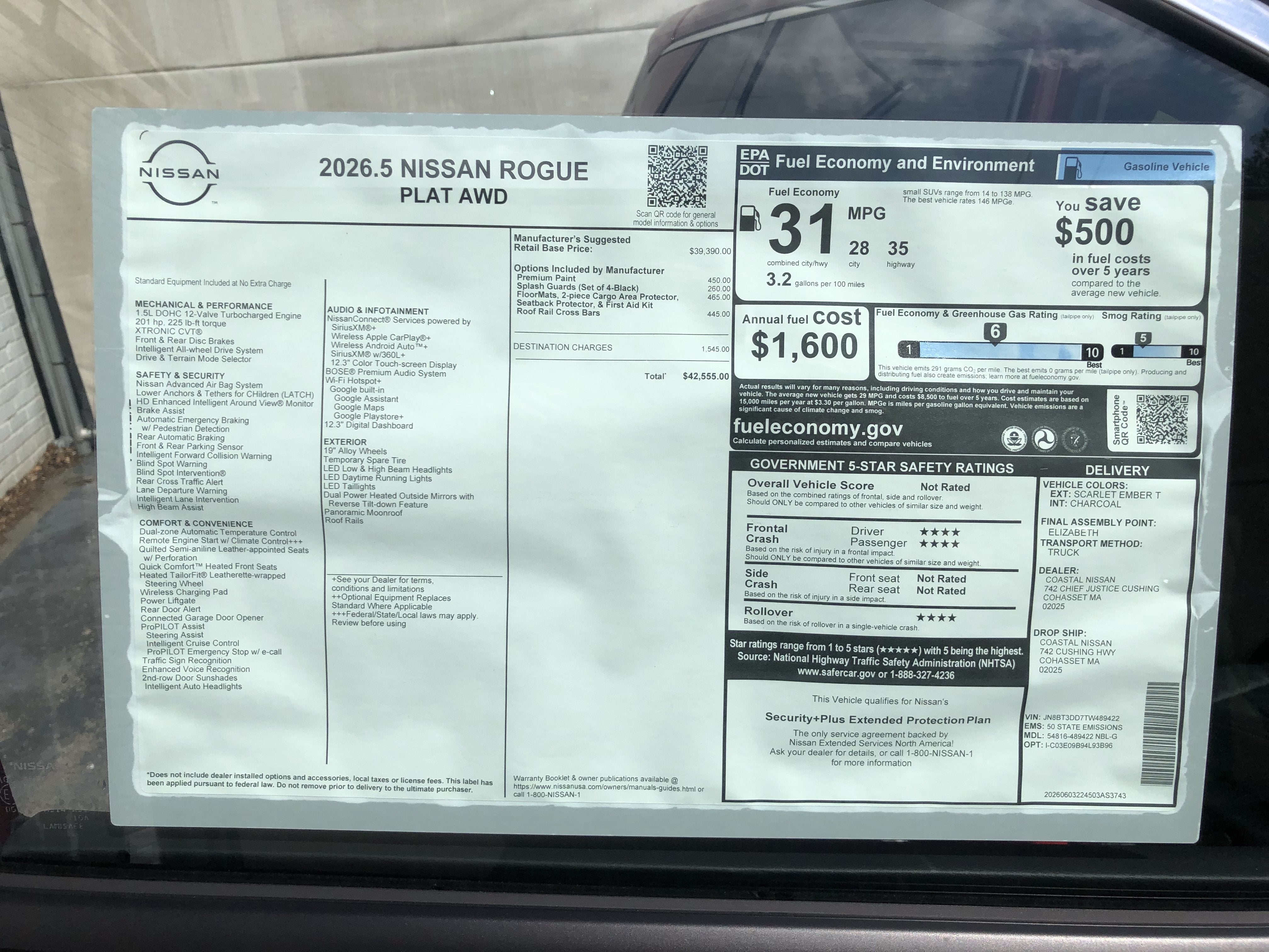 2026 Nissan Rogue Platinum