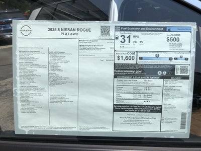 2026 Nissan Rogue Platinum