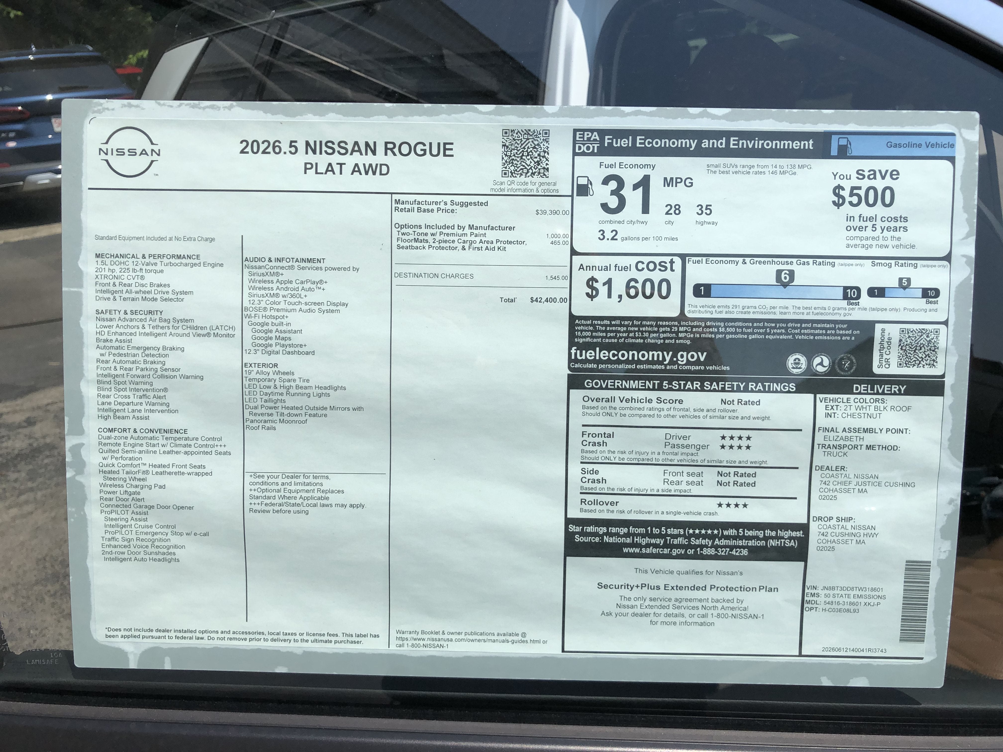 2026 Nissan Rogue Platinum