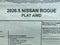 2026 Nissan Rogue Platinum
