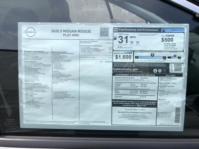 2026 Nissan Rogue Platinum
