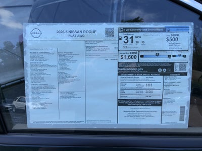 2026 Nissan Rogue Platinum