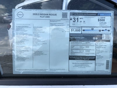 2026 Nissan Rogue Platinum