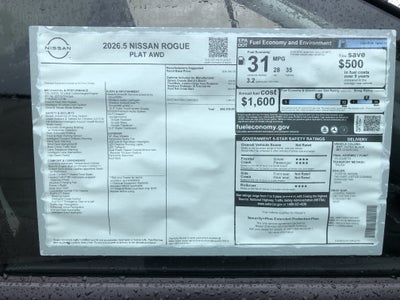 2026 Nissan Rogue Platinum