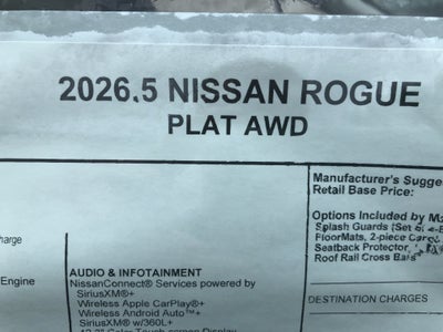 2026 Nissan Rogue Platinum