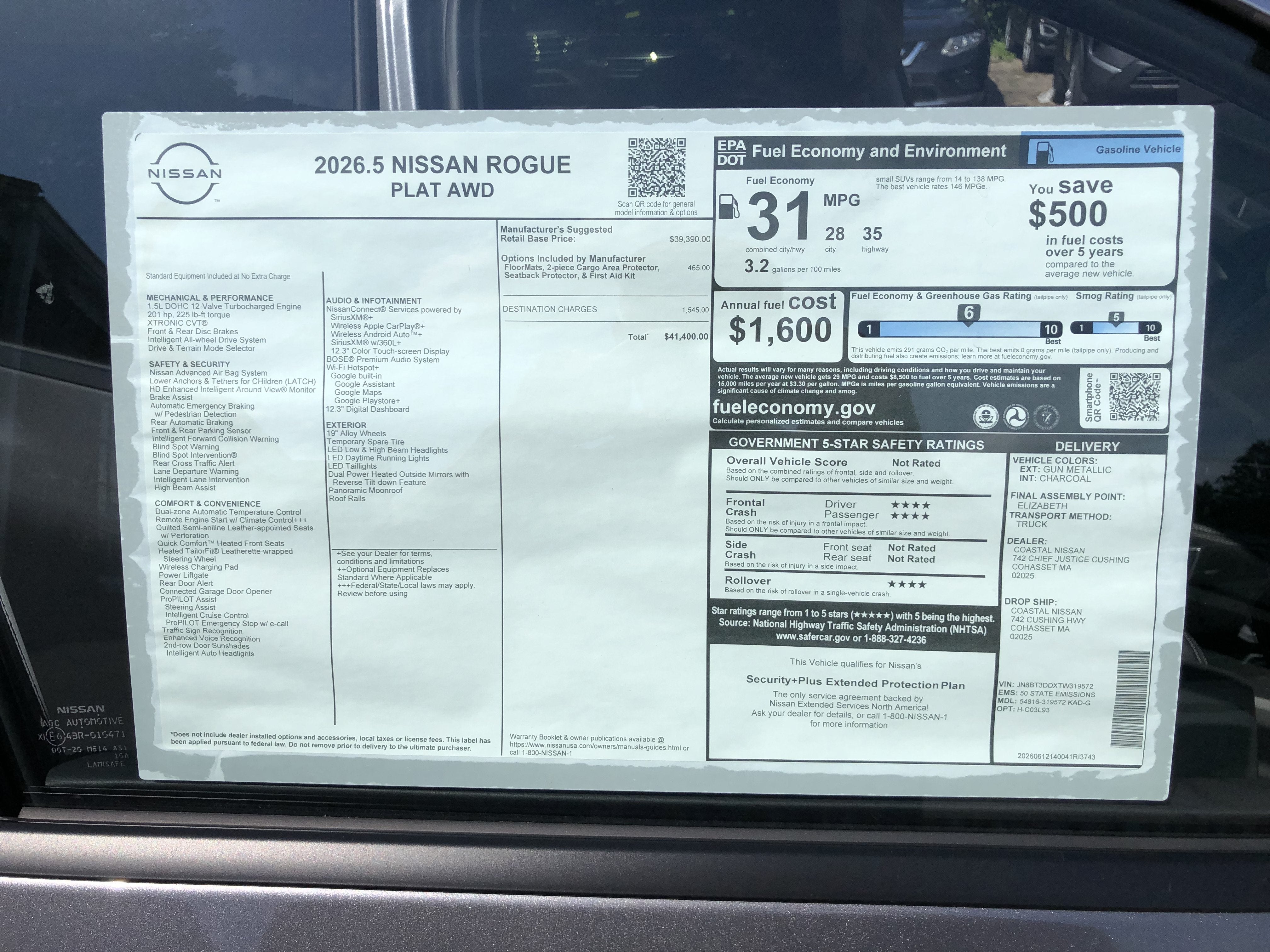 2026 Nissan Rogue Platinum